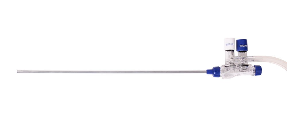 single-use suction-/irrigation system, 5 x 330 mm, with 2 trumpet valves