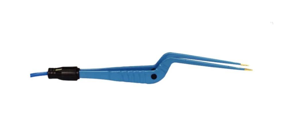 Standard Single Use Bayonet Bipolar Forceps Straight Tip